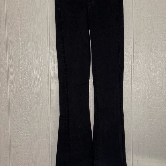 7 For All Mankind Black Ultra High Skinny Boot Jeans - Picture 1 of 4